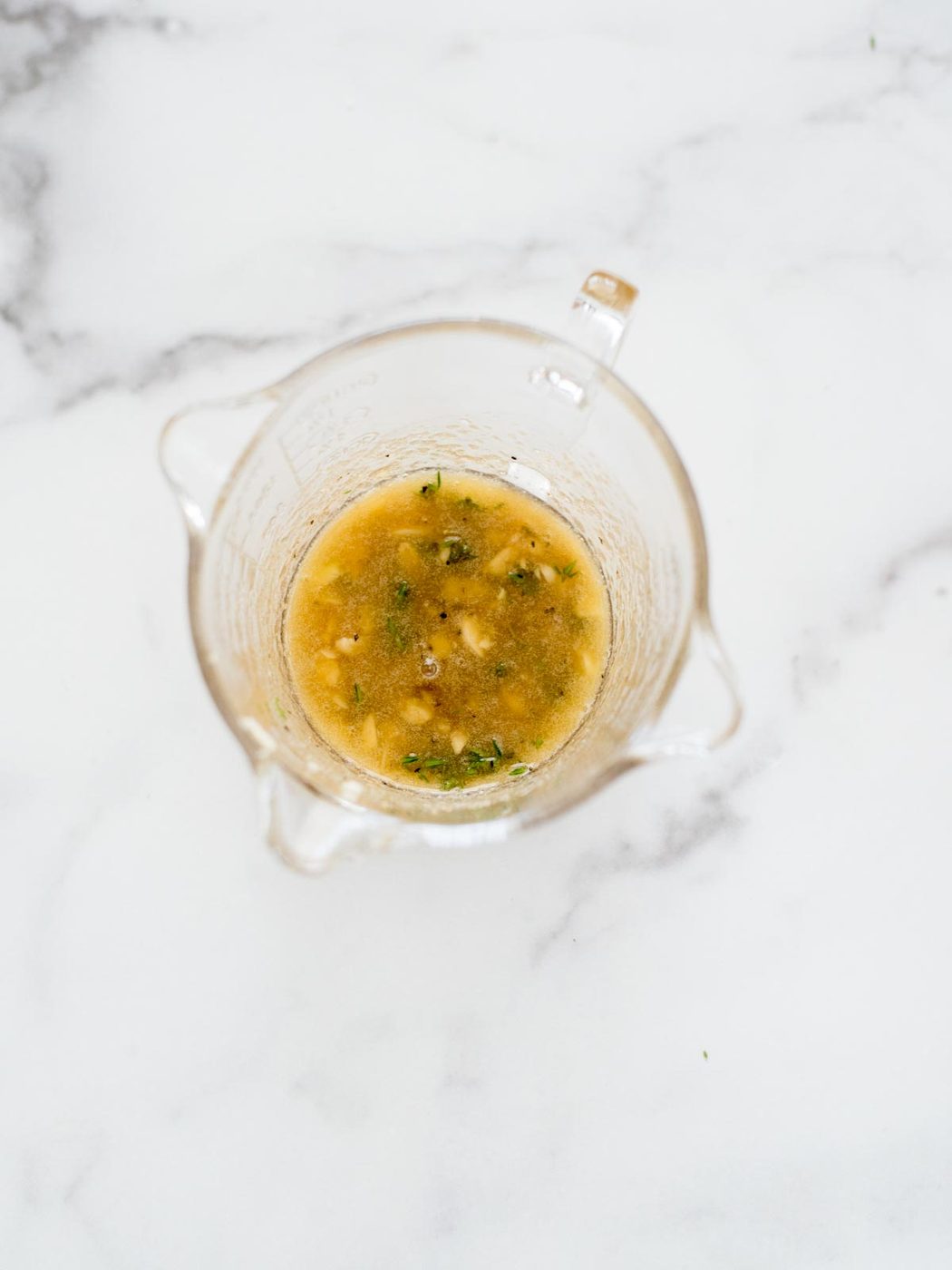all ingredients in glass