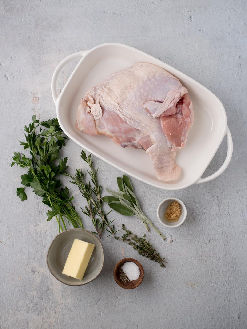 ingredients for oven roasted turkey