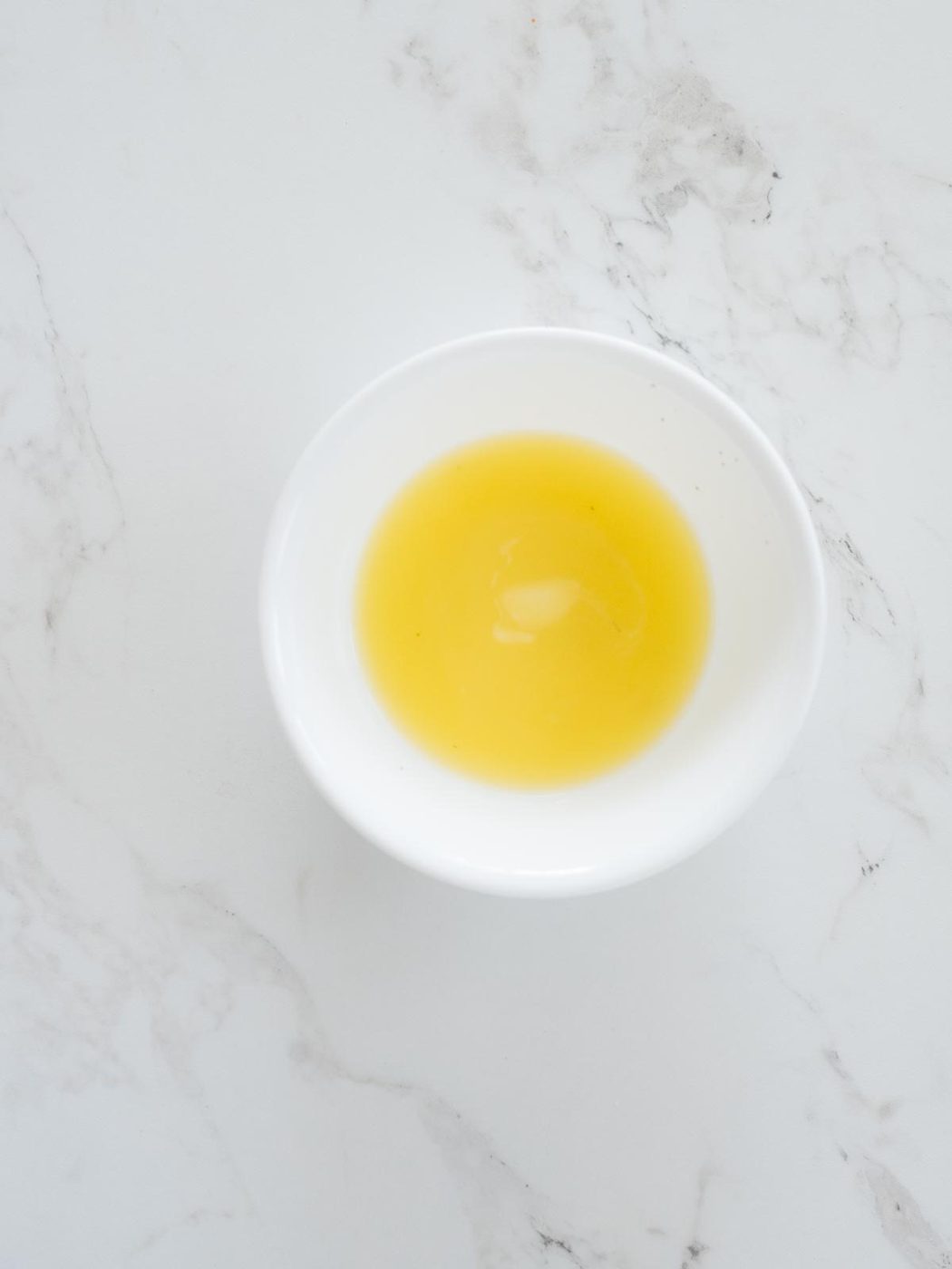 melted butter in a bowl