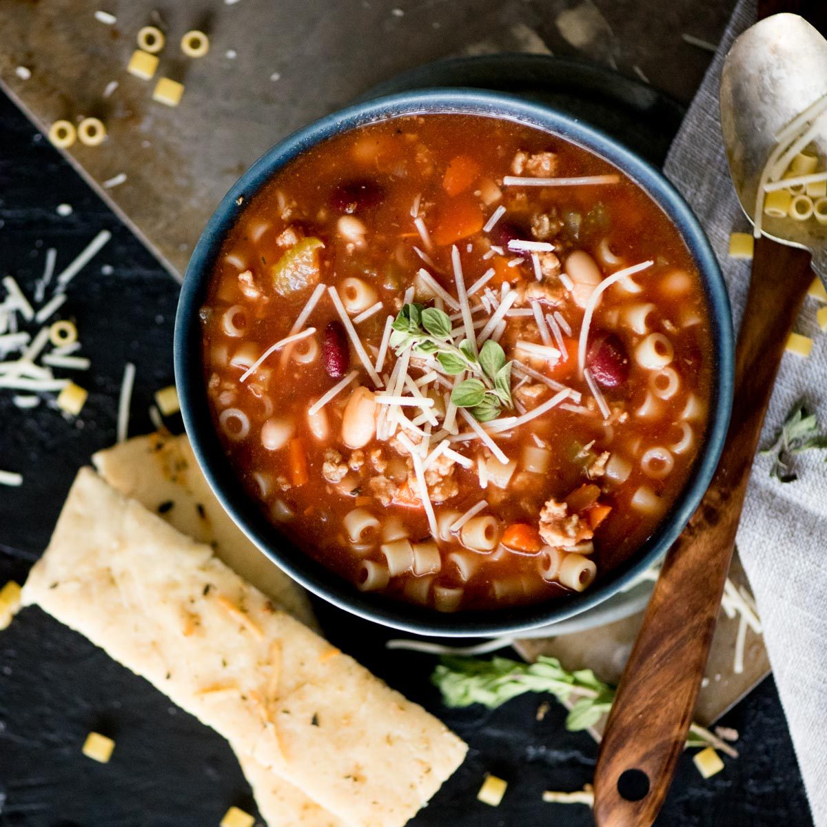 Straightforward Pasta e Fagioli and Sausage