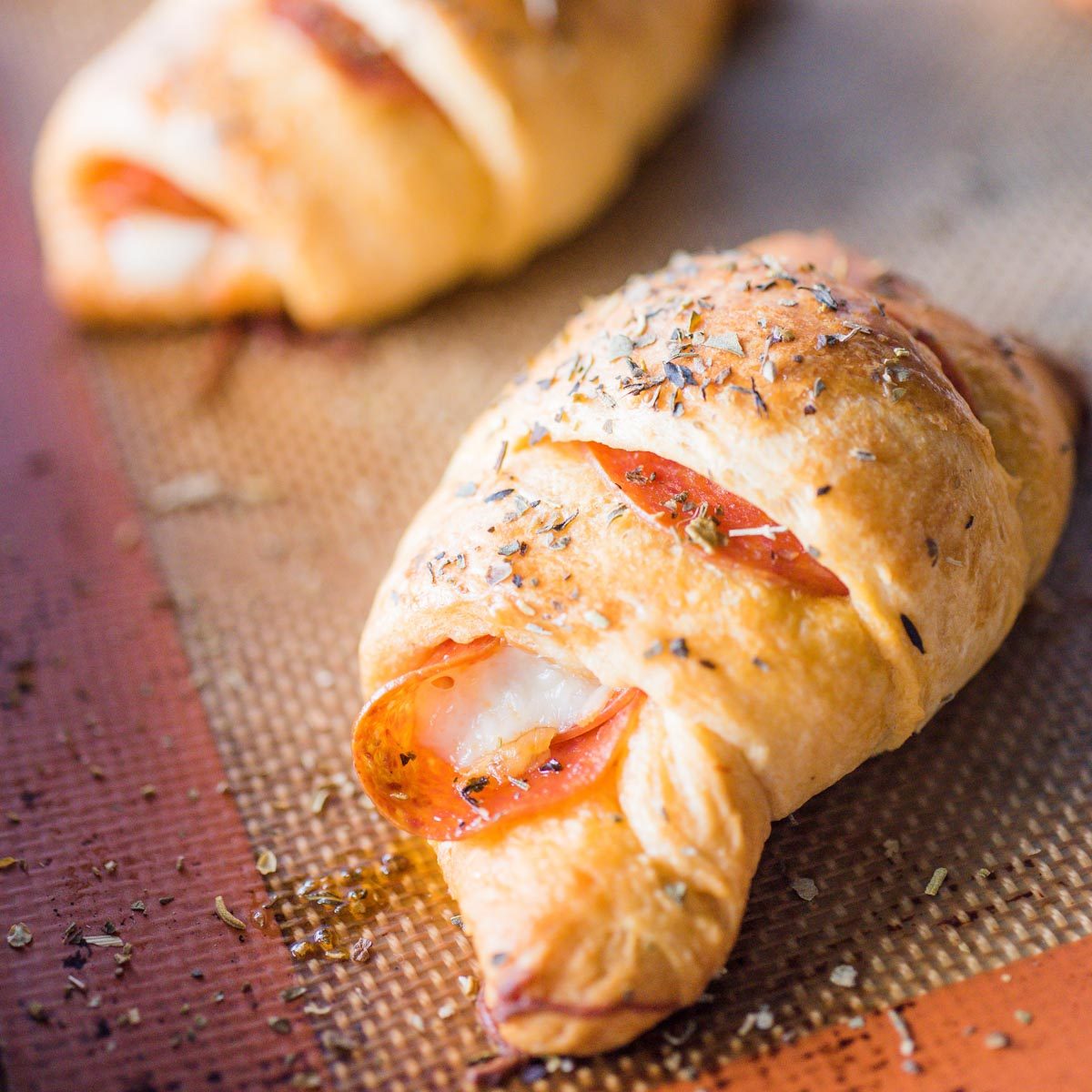 From-scratch Crescent Pepperoni Rolls