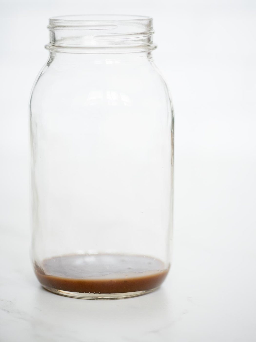 mason jar with balsamic vinaigrette