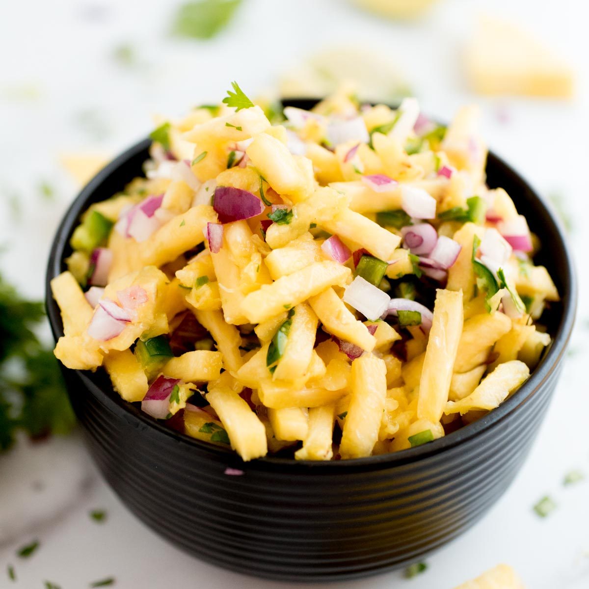 From-scratch Pineapple Pico de Gallo Salsa
