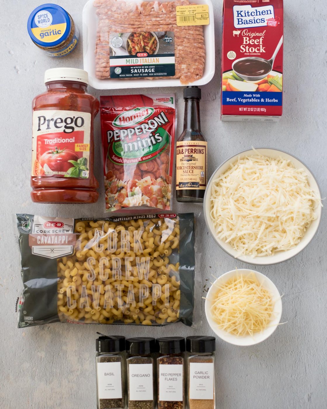 ingredients for pizza casserole