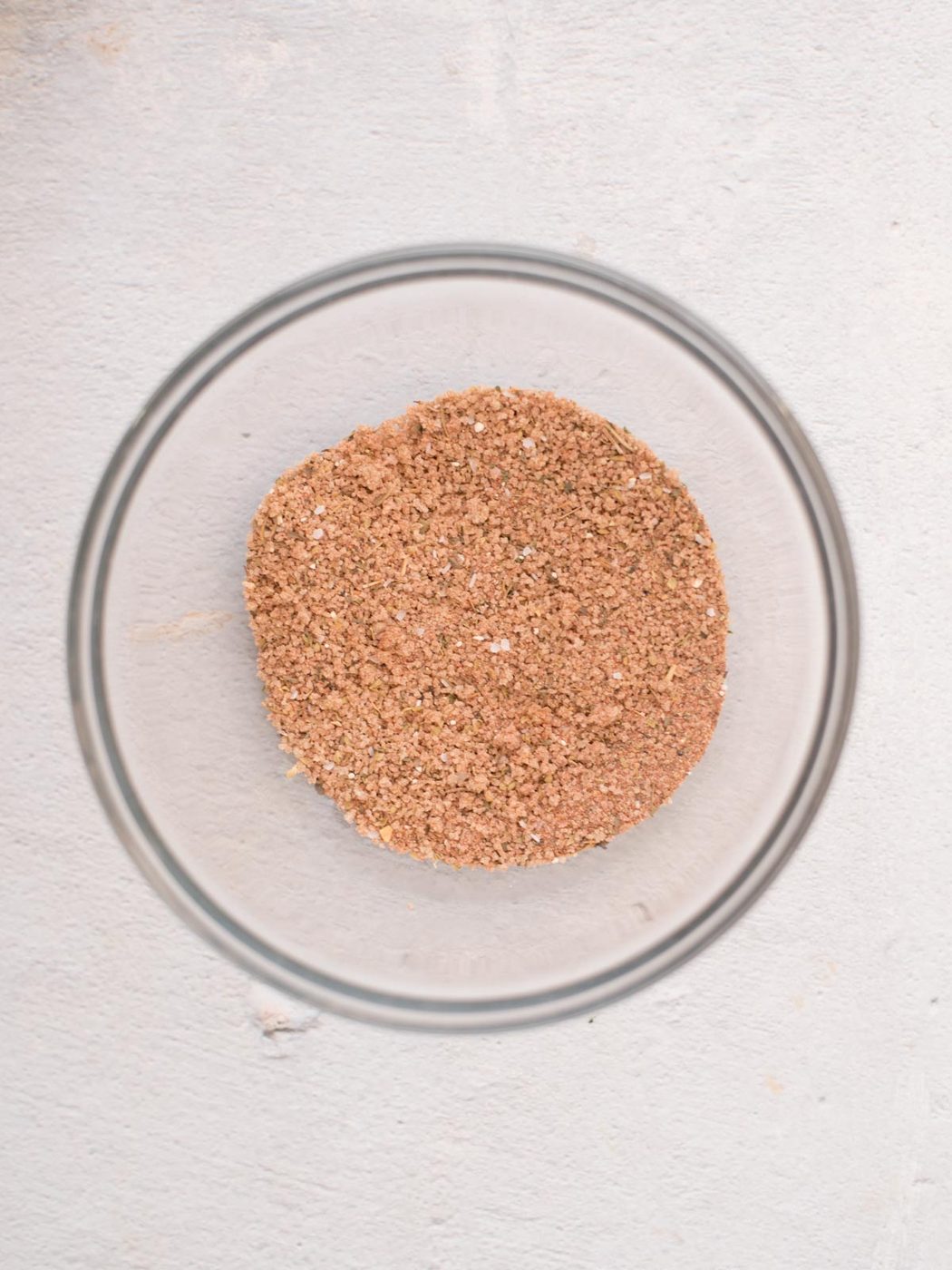 all seasoning for pork tenderloin combined and mixed together in a small glass mixing bowl