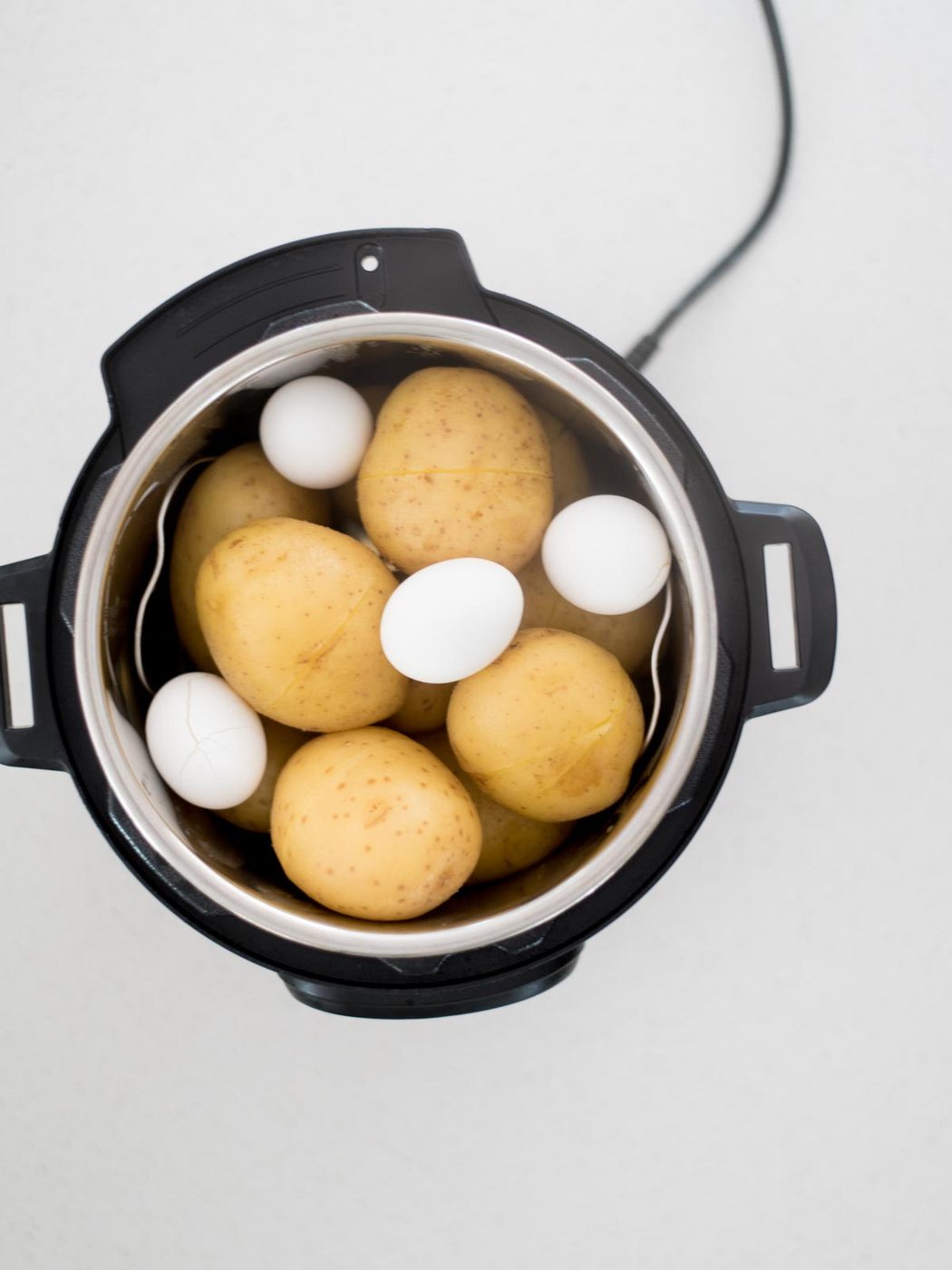 potatoes and eggs in an instant pot