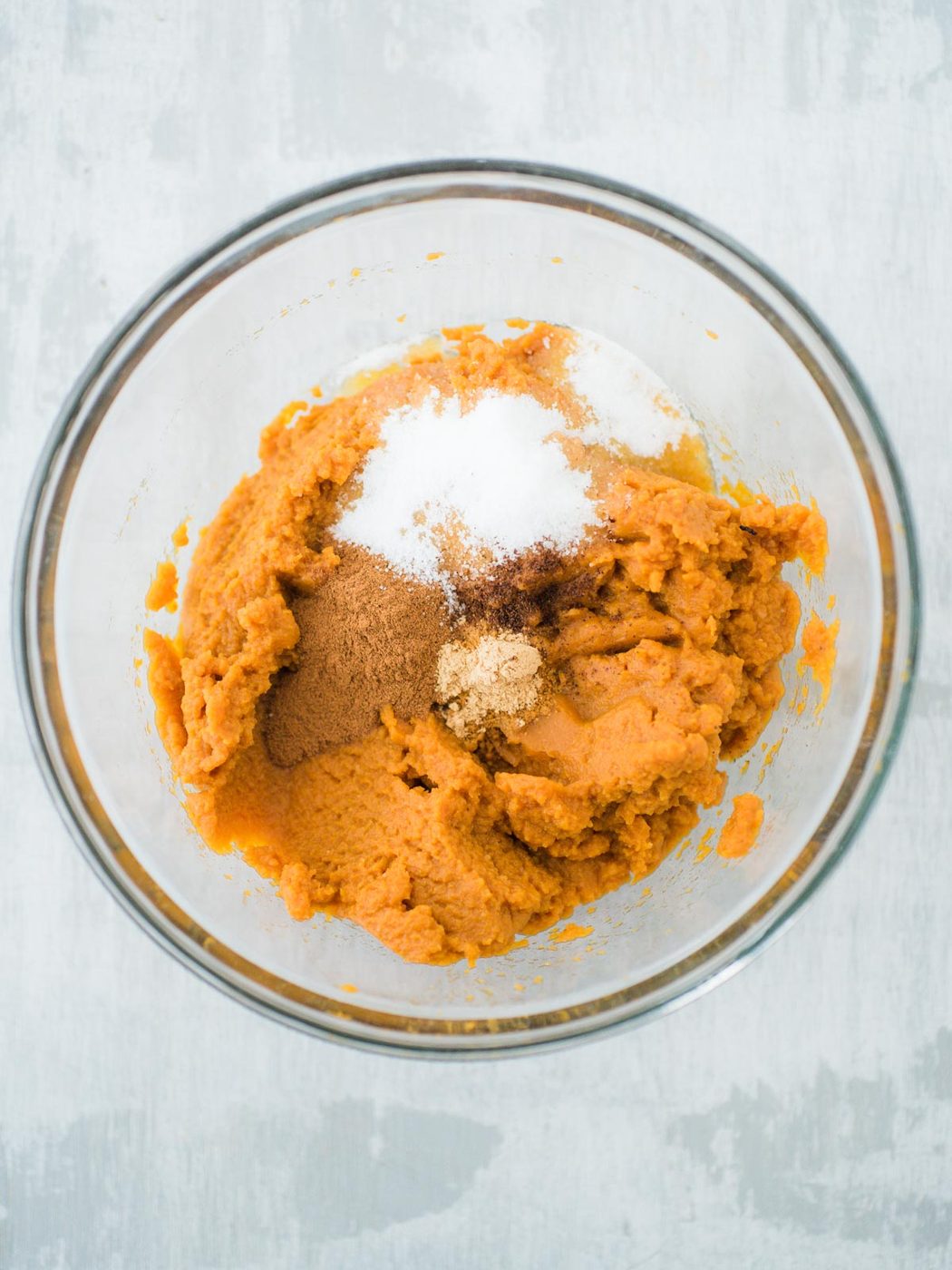 pumpkin spread ingredients in a bowl
