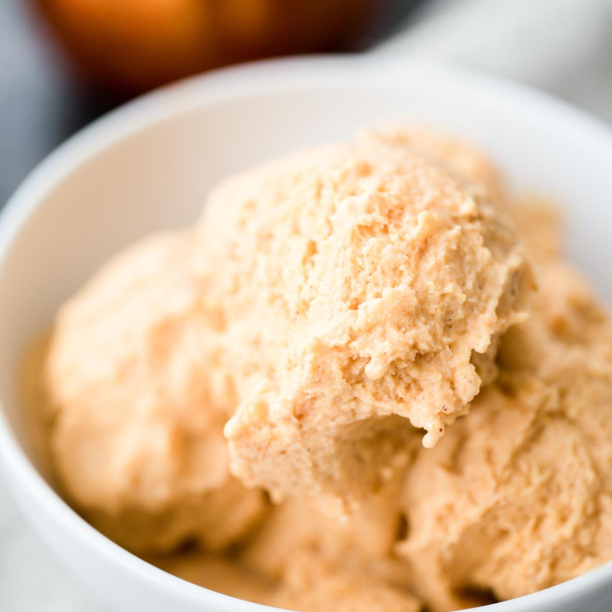 Home-style Pumpkin Spice No-Churn Ice Cream
