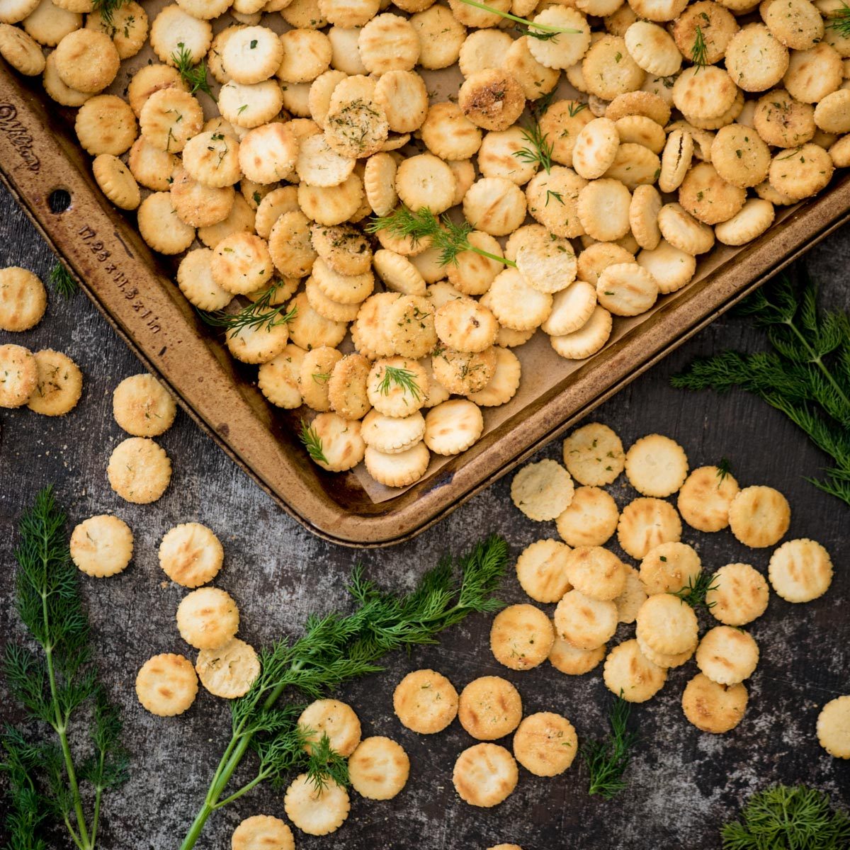 Ranch Dill Oyster Crackers at home