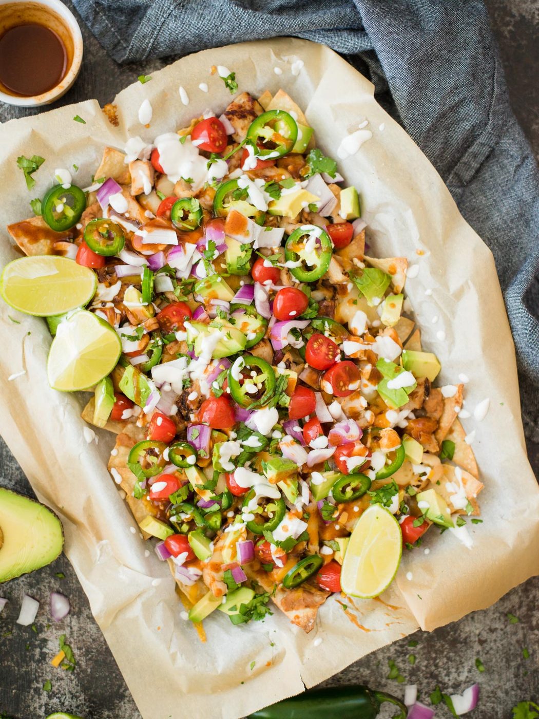 Simple Sheet Pan Chicken Nachos