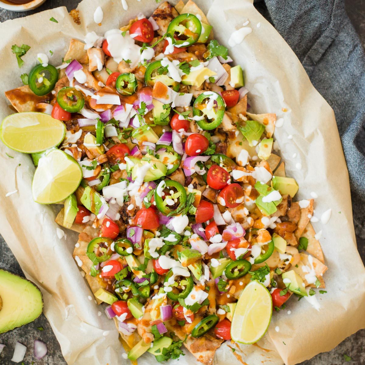 Home-style Simple Oven Sheet Pan Chicken Nachos
