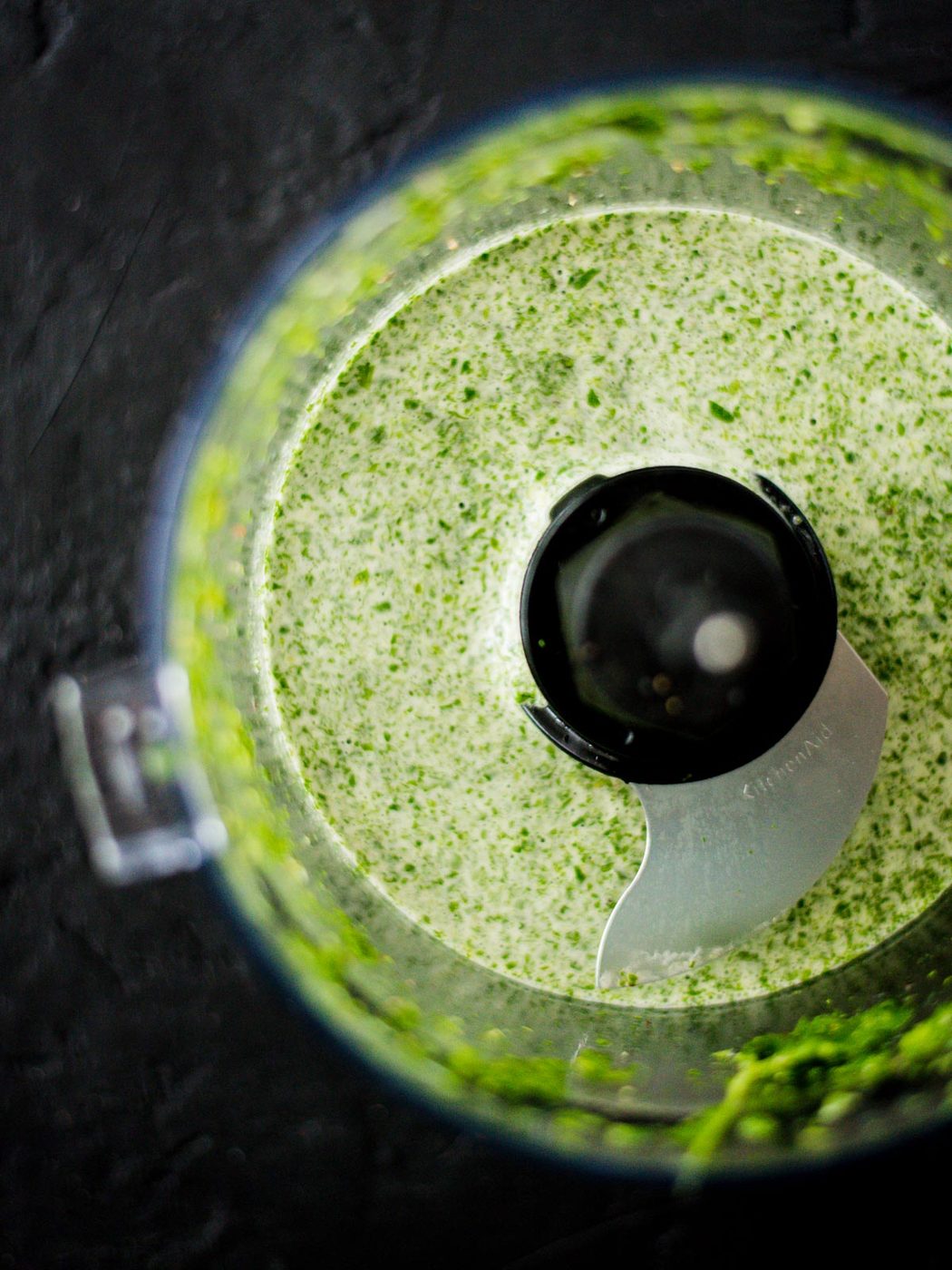 cilantro lime mix in food processor