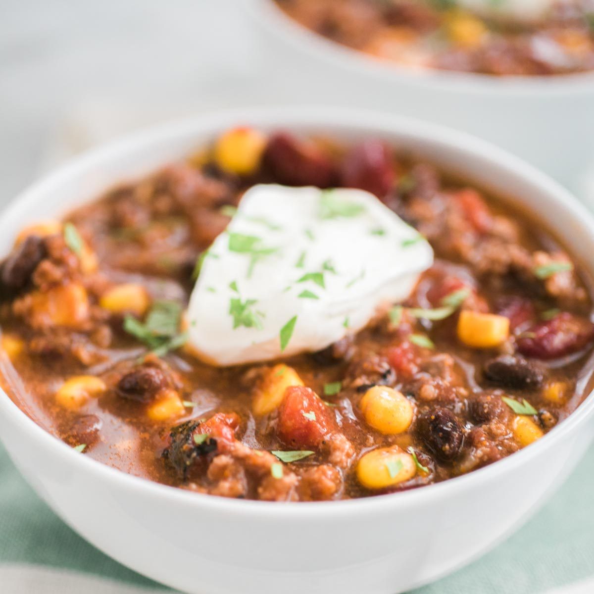 Home-style Taco Soup in Crock Pot