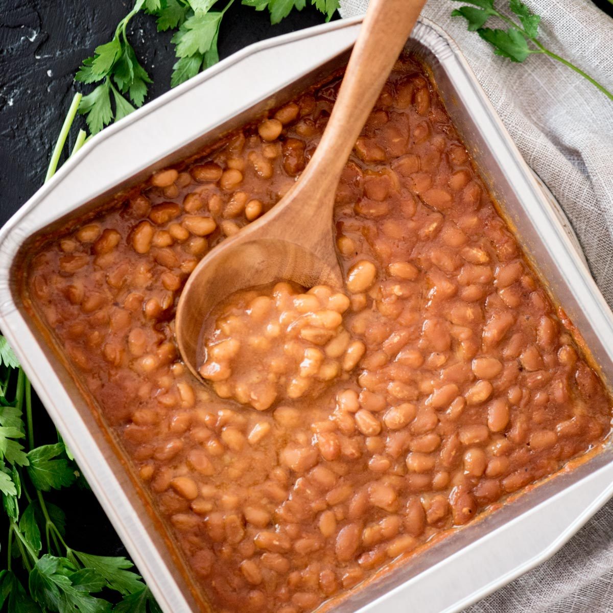 From-scratch Smoked Baked Beans