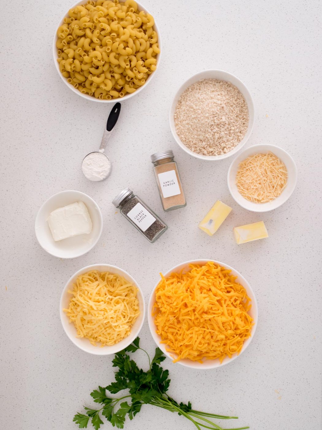 ingredients to make pellet grill mac and cheese