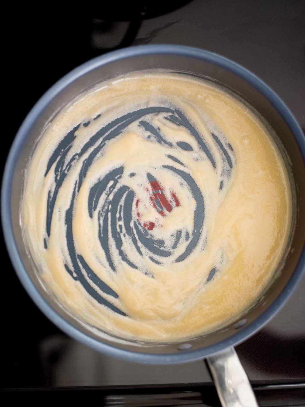 flour and butter mixed together in the skillet