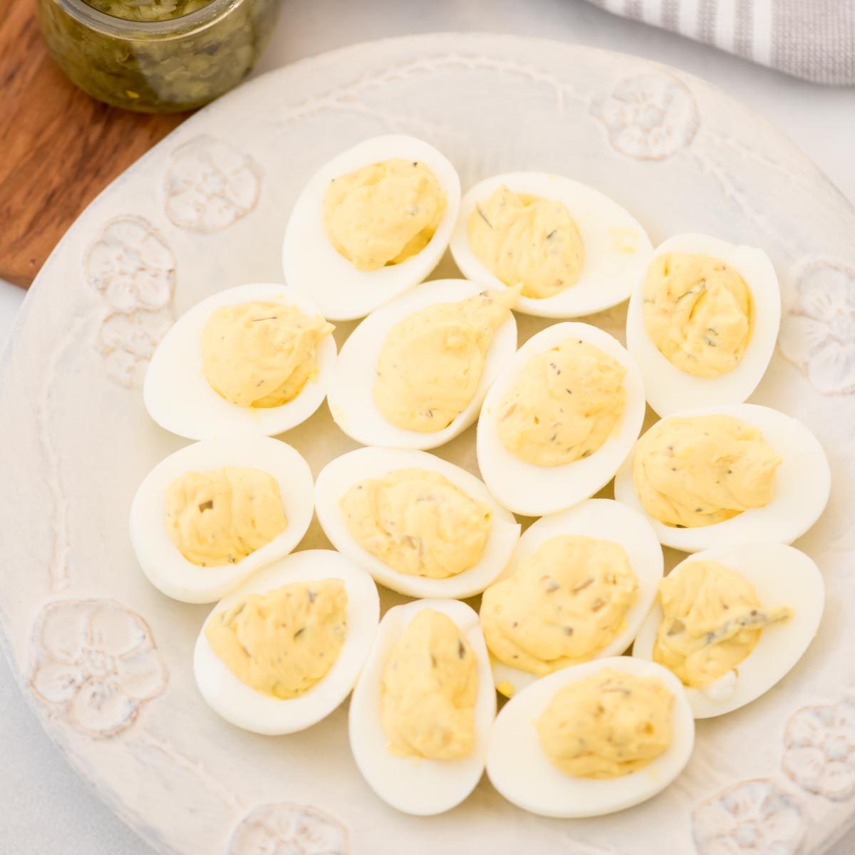 Southern Deviled Eggs and Sweet Relish