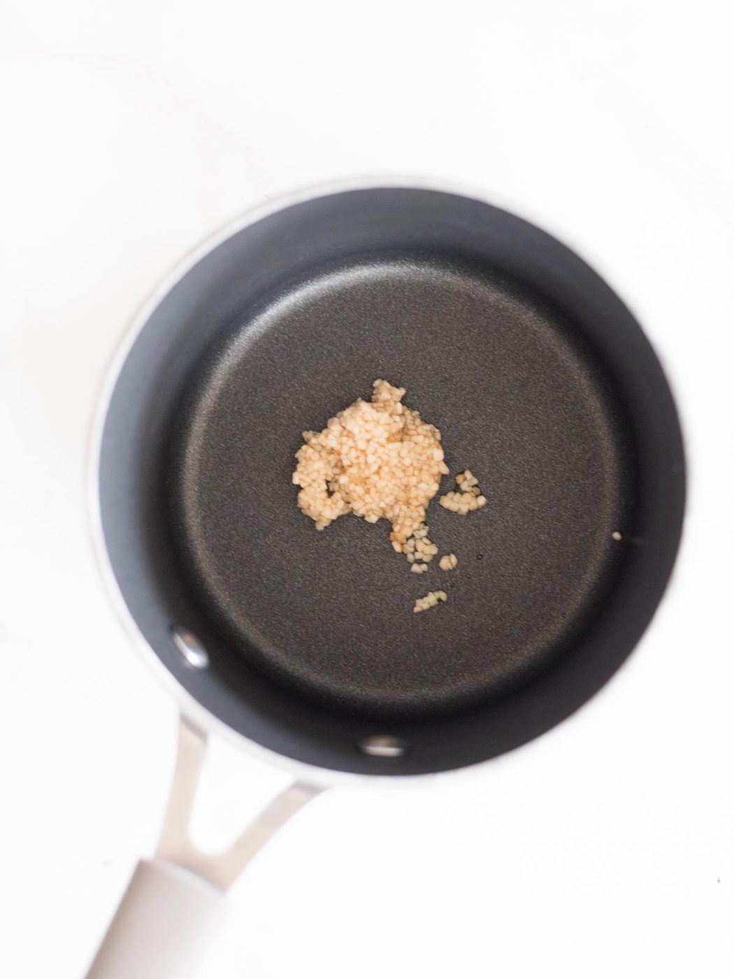 garlic in a saucepan