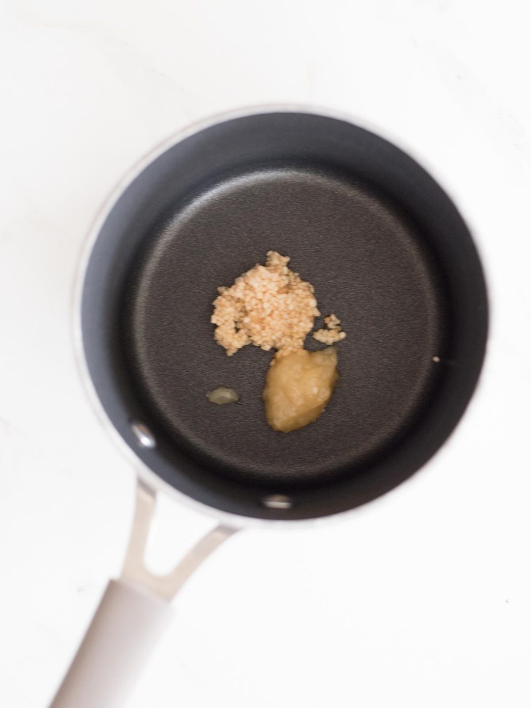 garlic and ginger in a saucepan