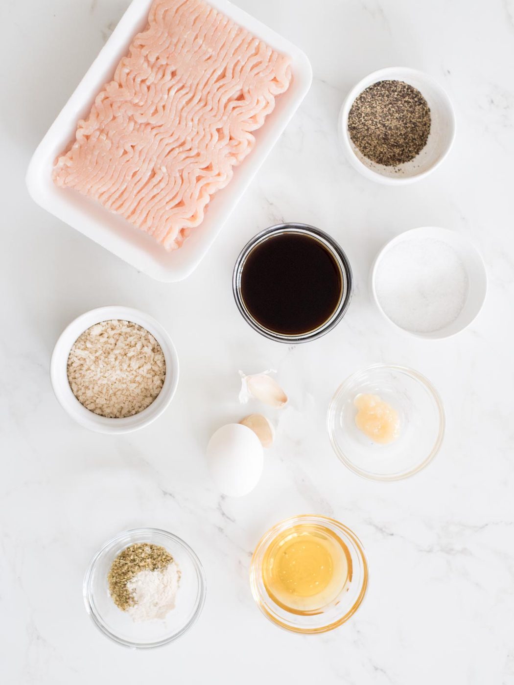 ingredients to make sticky sweet chicken meatballs