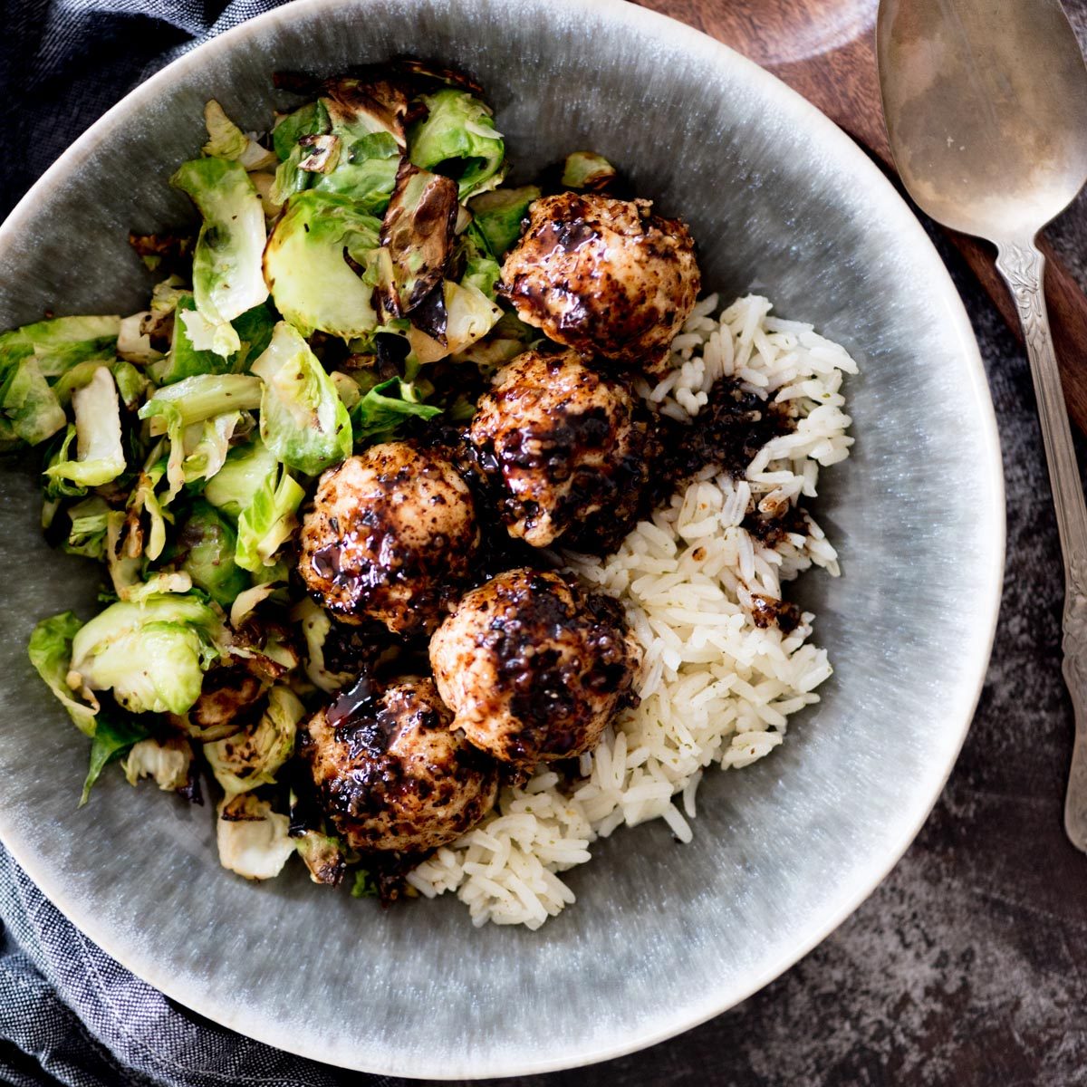 From-scratch Sticky Sweet Chicken Meatballs