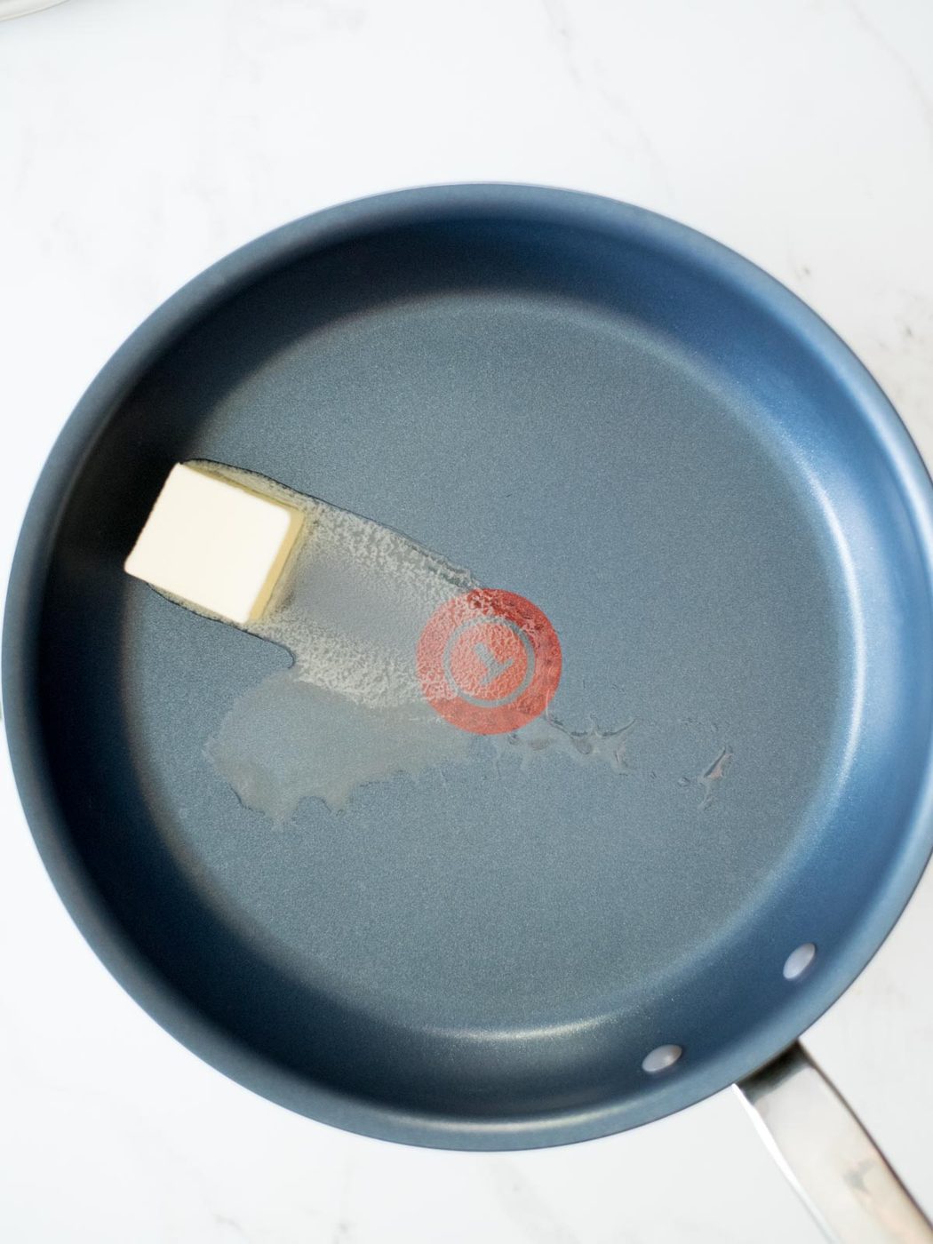 butter in a skillet