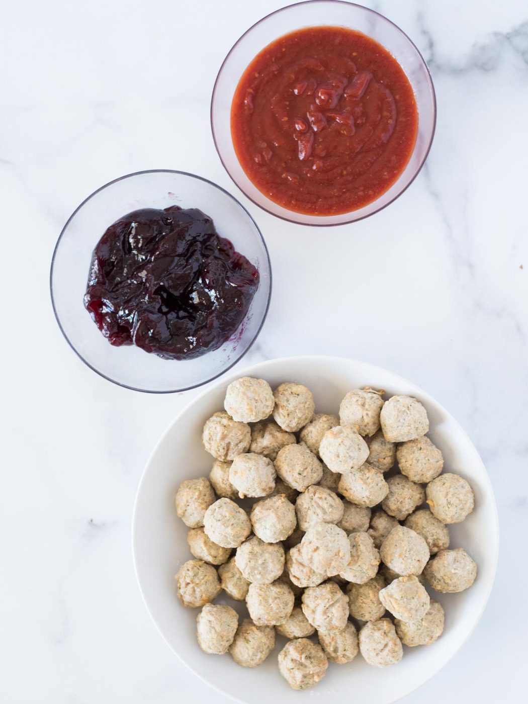 ingredients for crockpot sweet and spicy meatballs