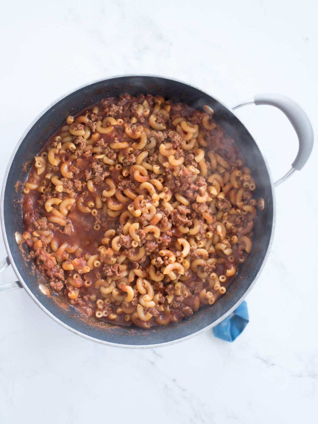 cooked pasta in one pot cheesy taco pasta recipe