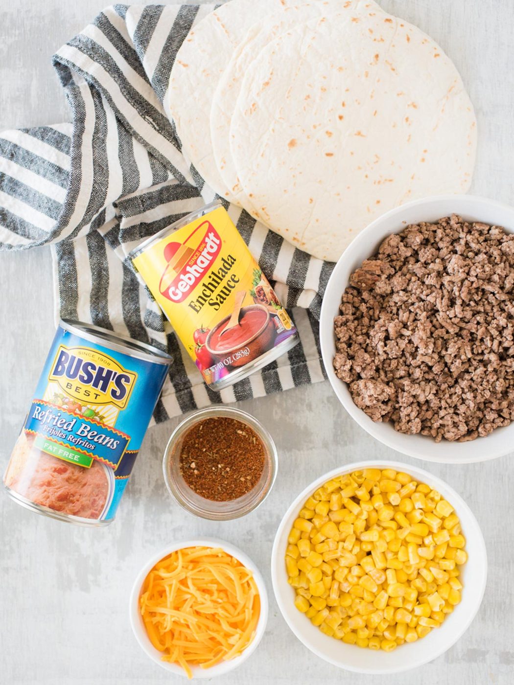 ingredients for taco pie