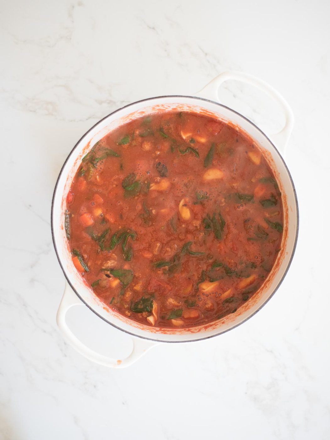 cooking spinach tortellini soup recipe
