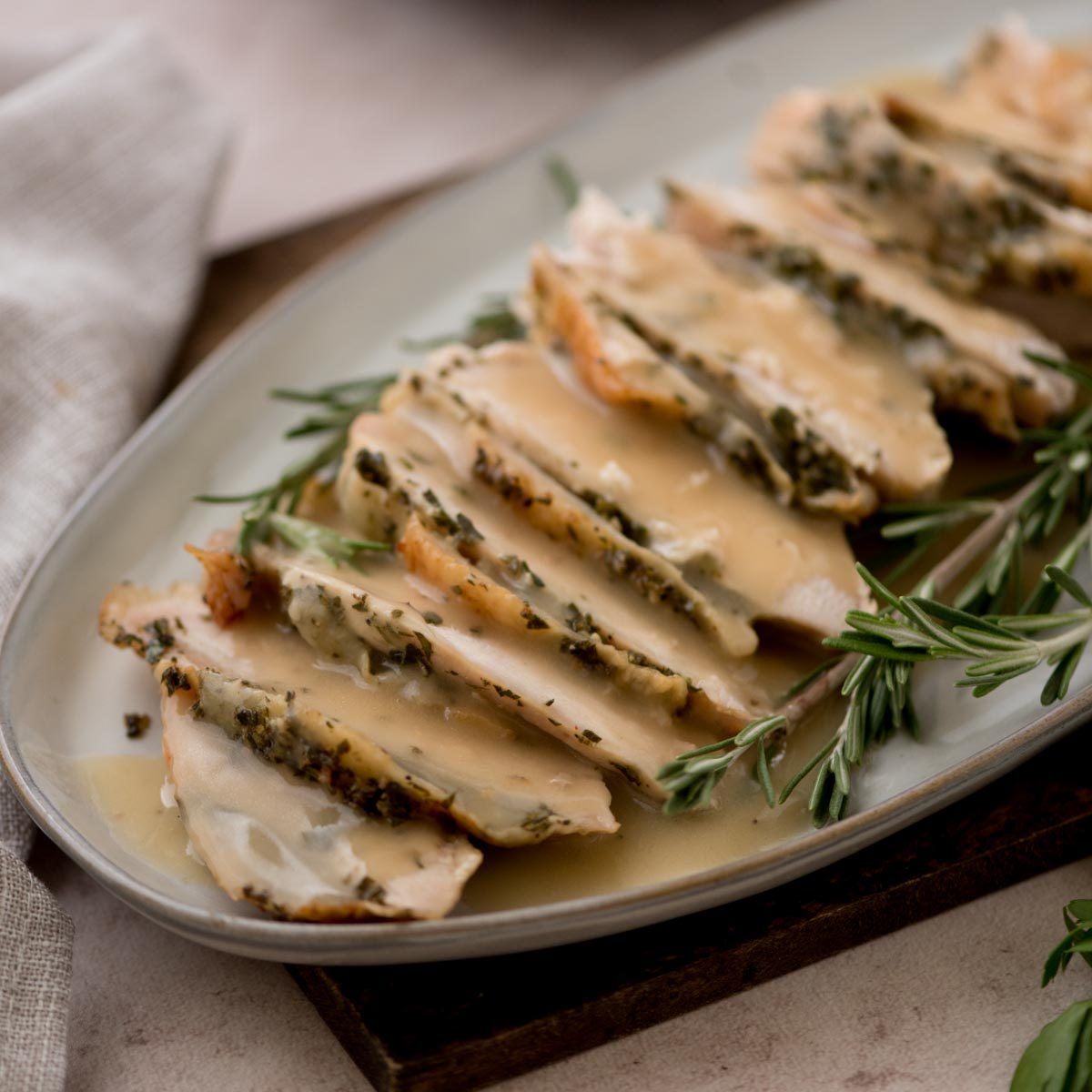 Oven Roasted Split Turkey Breast at home
