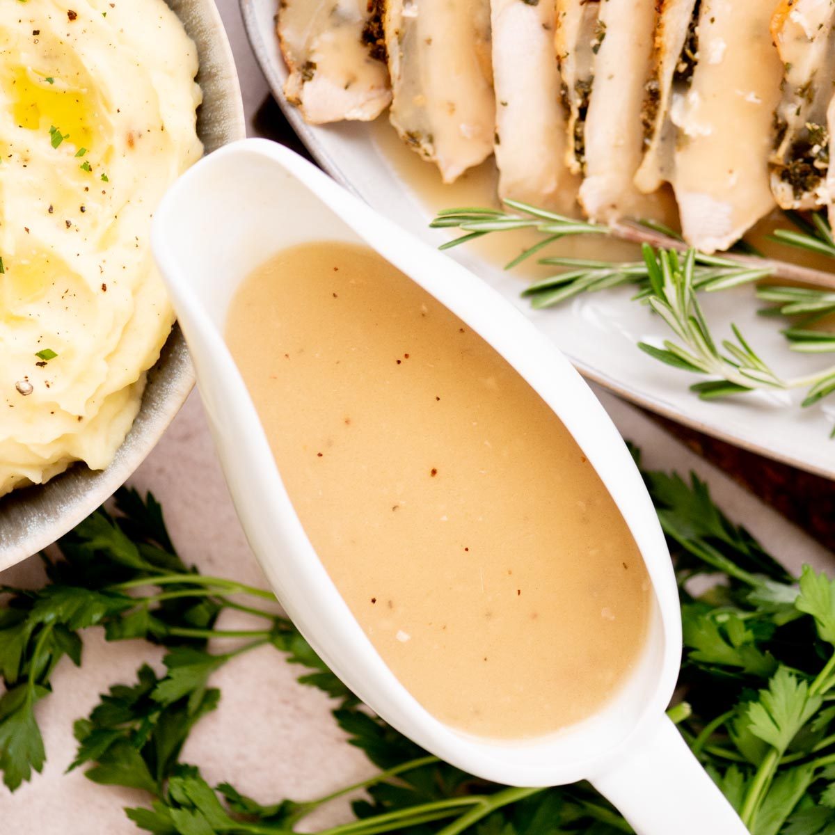 From-scratch Turkey Gravy from Drippings
