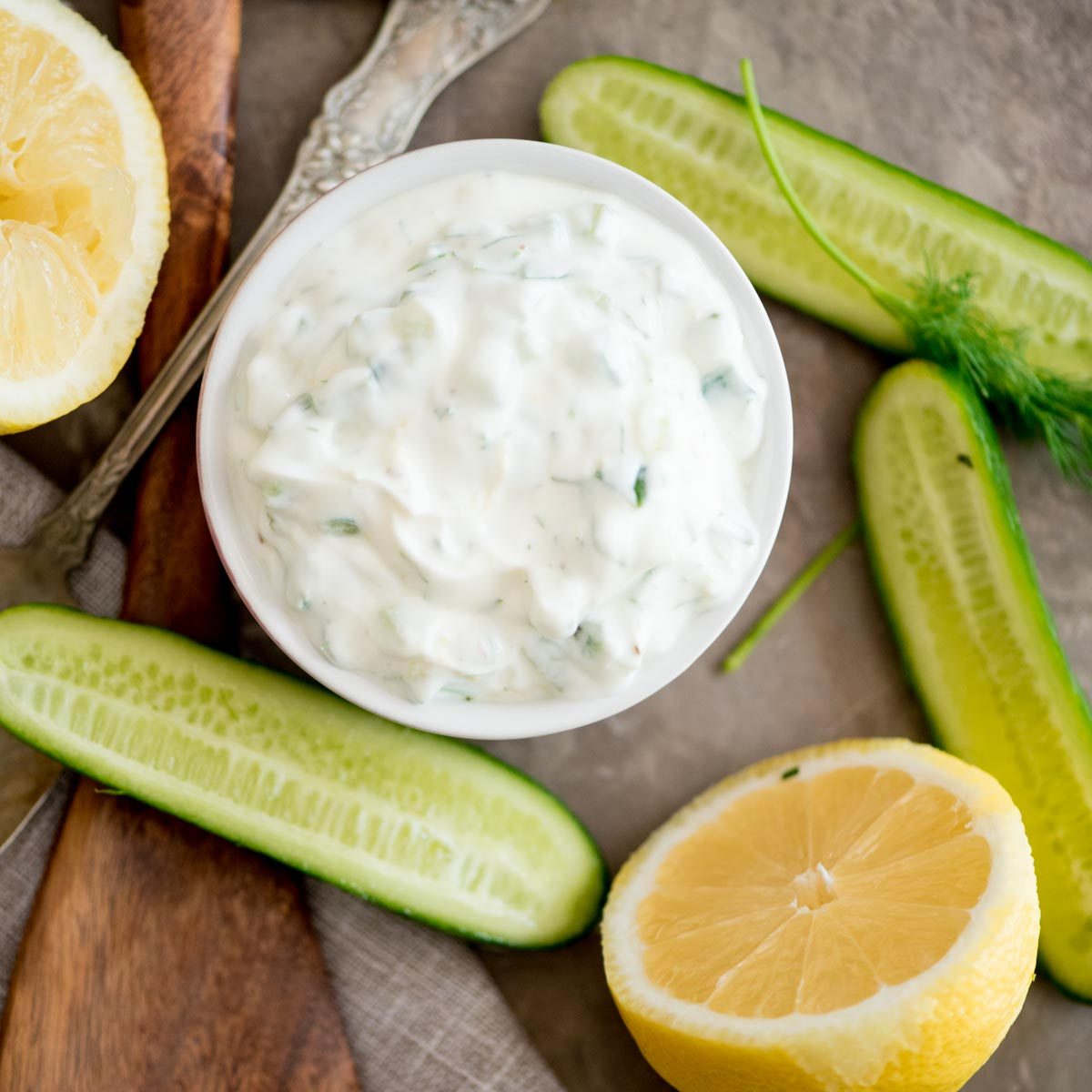 From-scratch Quick Tzatziki Sauce