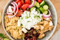 Lemon Herb Greek Chicken Bowls