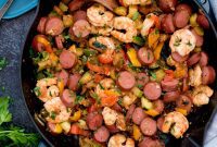 Cajun Fire Skillet with Shrimp and Sausage