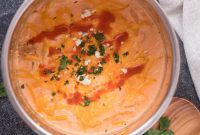 Creamy Instant Pot Buffalo Chicken Dip