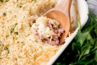 Creamy Chicken Cordon Bleu Bake