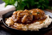 Gravy Smothered Hamburger Steak