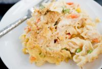 Creamy Chicken Noodle Pot Pie Casserole