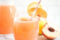 Sweet Peach Lemonade From Scratch