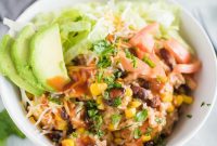 Quick Instant Pot Chicken Burrito Bowl
