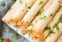 Crispy Creamy Chicken Taquitos