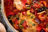 Rustic Oven Baked Chicken Cacciatore