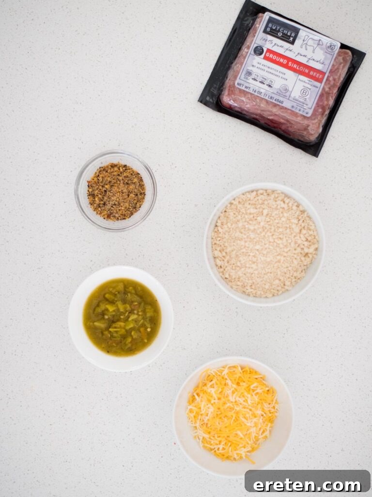 ingredients to make smoked burgers on a pellet grill