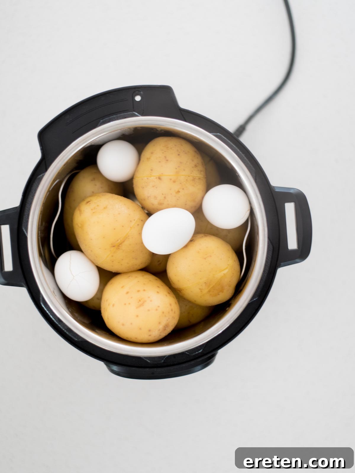 potatoes and eggs in an instant pot