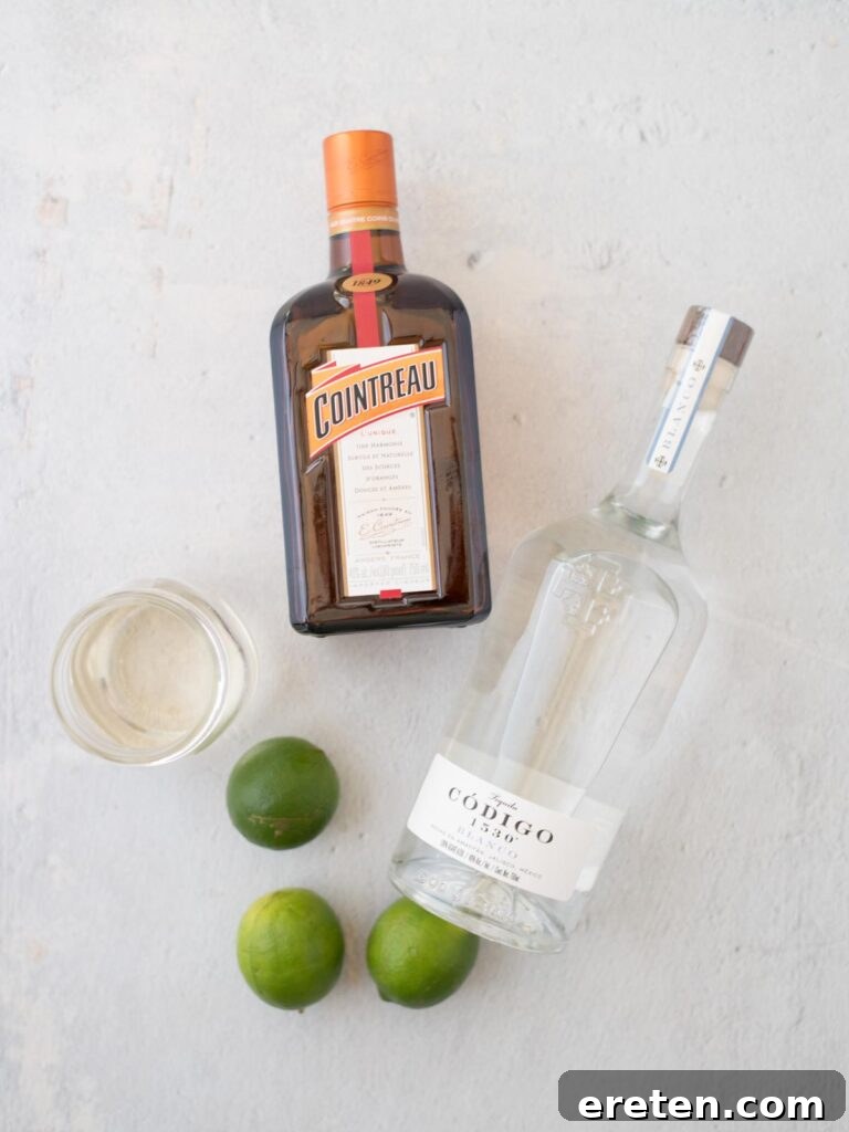 Stone Cold Margarita 3 ingredients to make margarita on the rocks