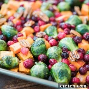vegetables on a baking sheet