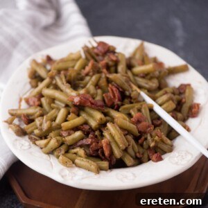Crack Green Beans with Bacon
