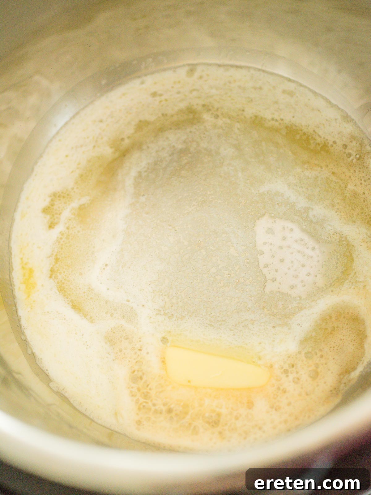 Perfectly Tender Instant Pot Bone-In Turkey Breast 4 butter melting in instant pot