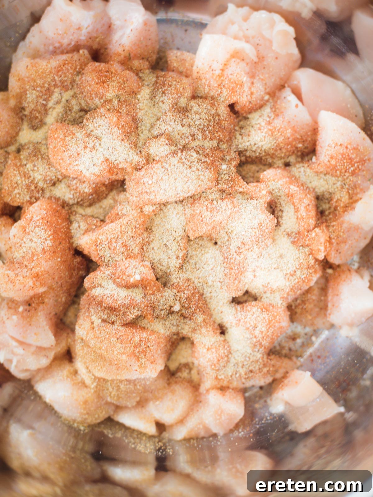 chicken with seasoning inside instant pot
